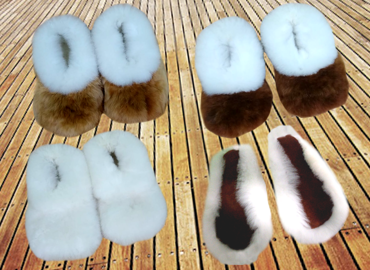 Baby alpaca slippers
